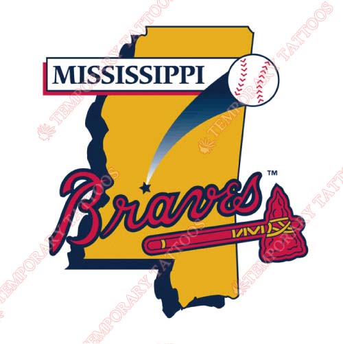Mississippi Braves Customize Temporary Tattoos Stickers NO.7733